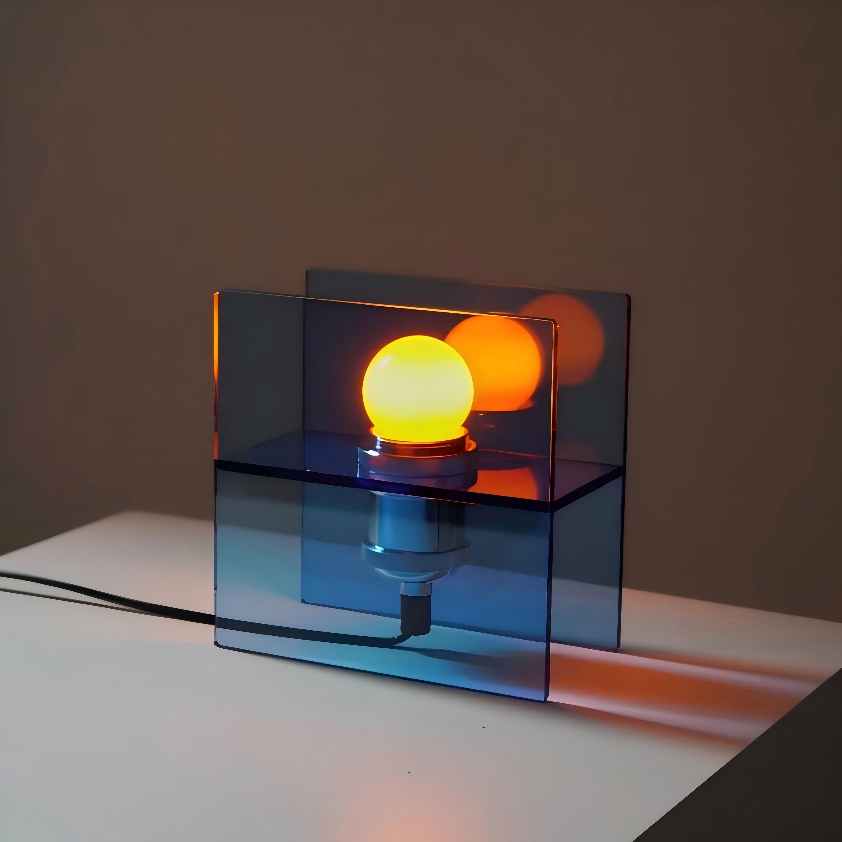 Ocean Horizon Cube Tafellamp - Acryl Nachtlamp HL1836