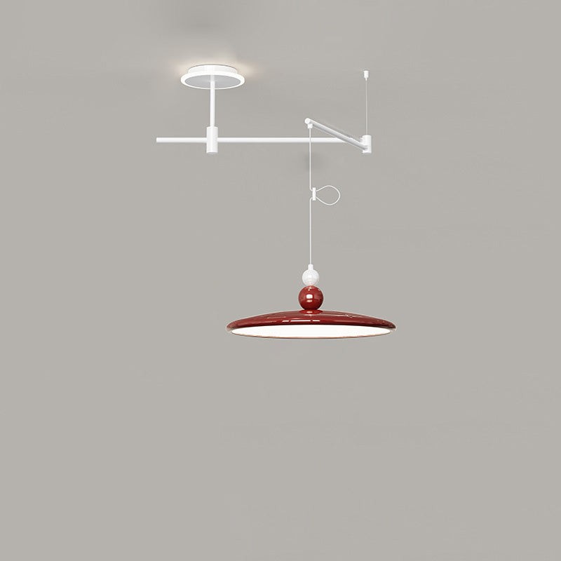 Nordic Iron Flying Saucer LED verplaatsbare rocker arm hanglamp HL1107