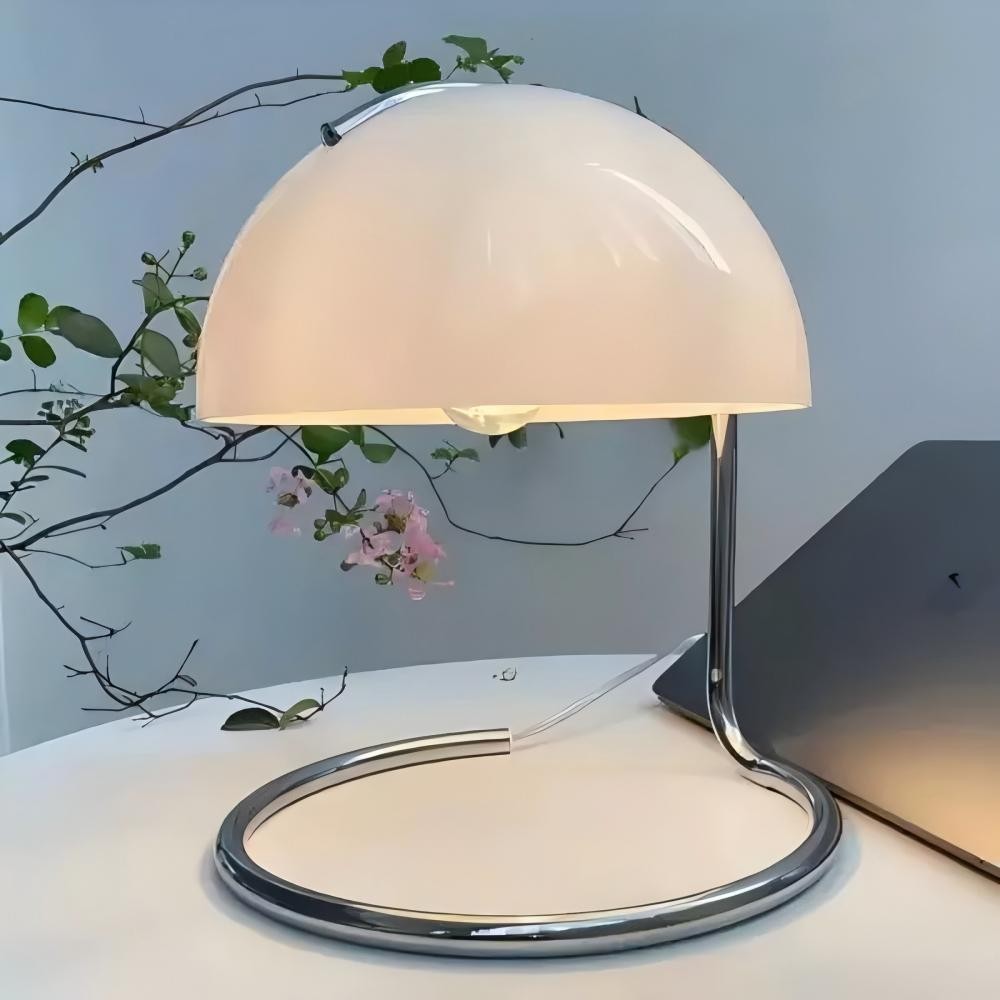 Retro Bauhaus Pudding Glazen Tafellamp HL318