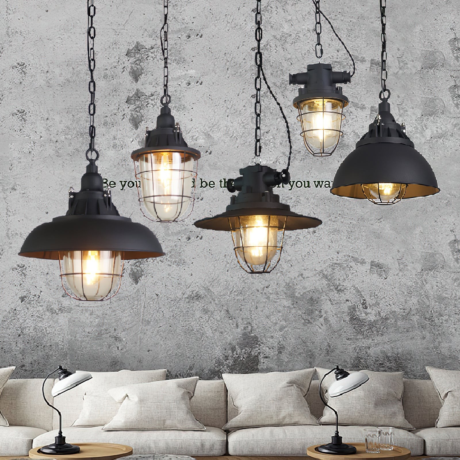 Wandlamp met kooiconstructie HL3182