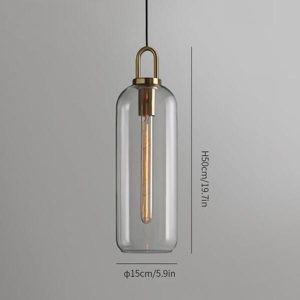 Moderne helder glas bollen fles Shade keuken hanger licht HL40