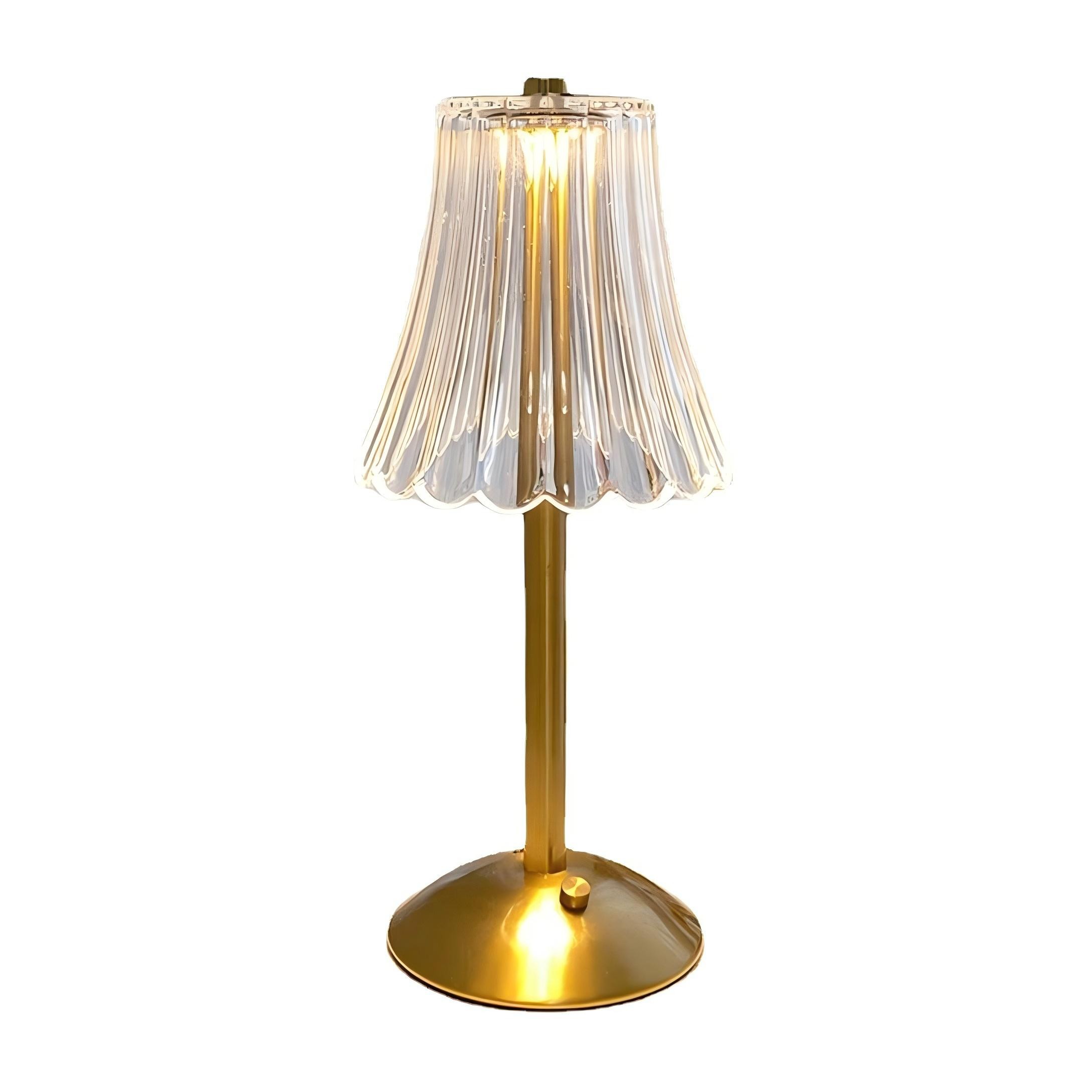 Luxe messing design draadloze tafellamp HL307