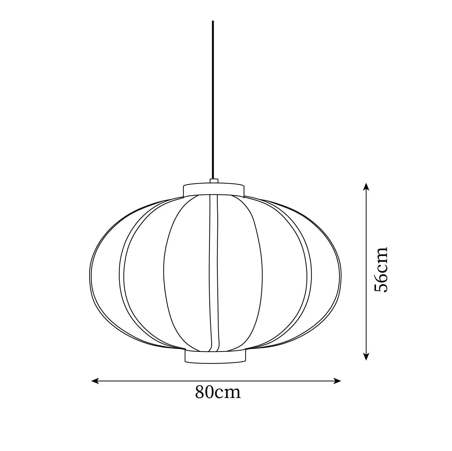 Minimalistische zwart-witte lantaarn hanglamp HL816