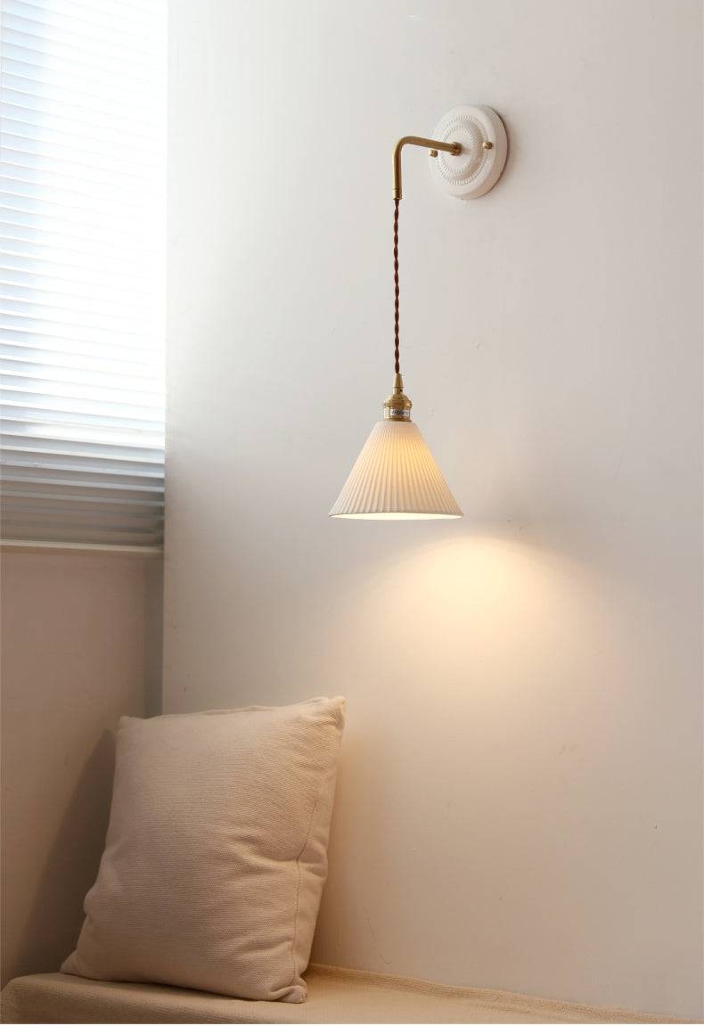 Decoratieve keramische wandlamp HL1807