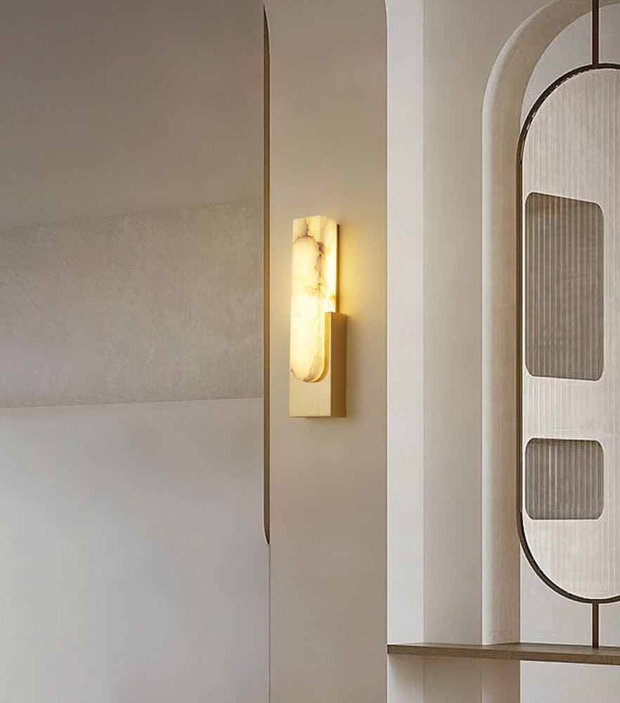 Agatha alabaster wandlamp HL2948
