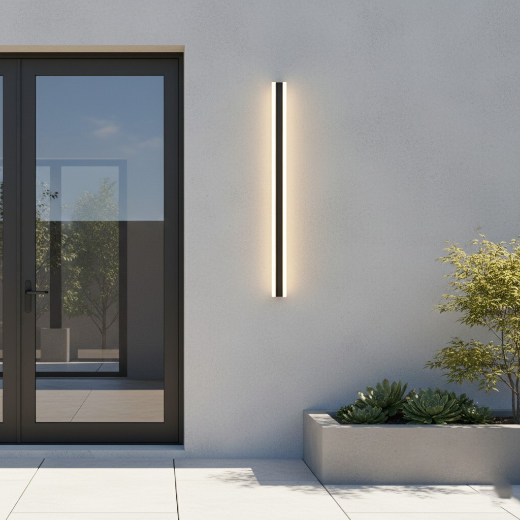 Edge Smooth Minimalistische Lineaire Metalen Buitenwandlamp HL3518