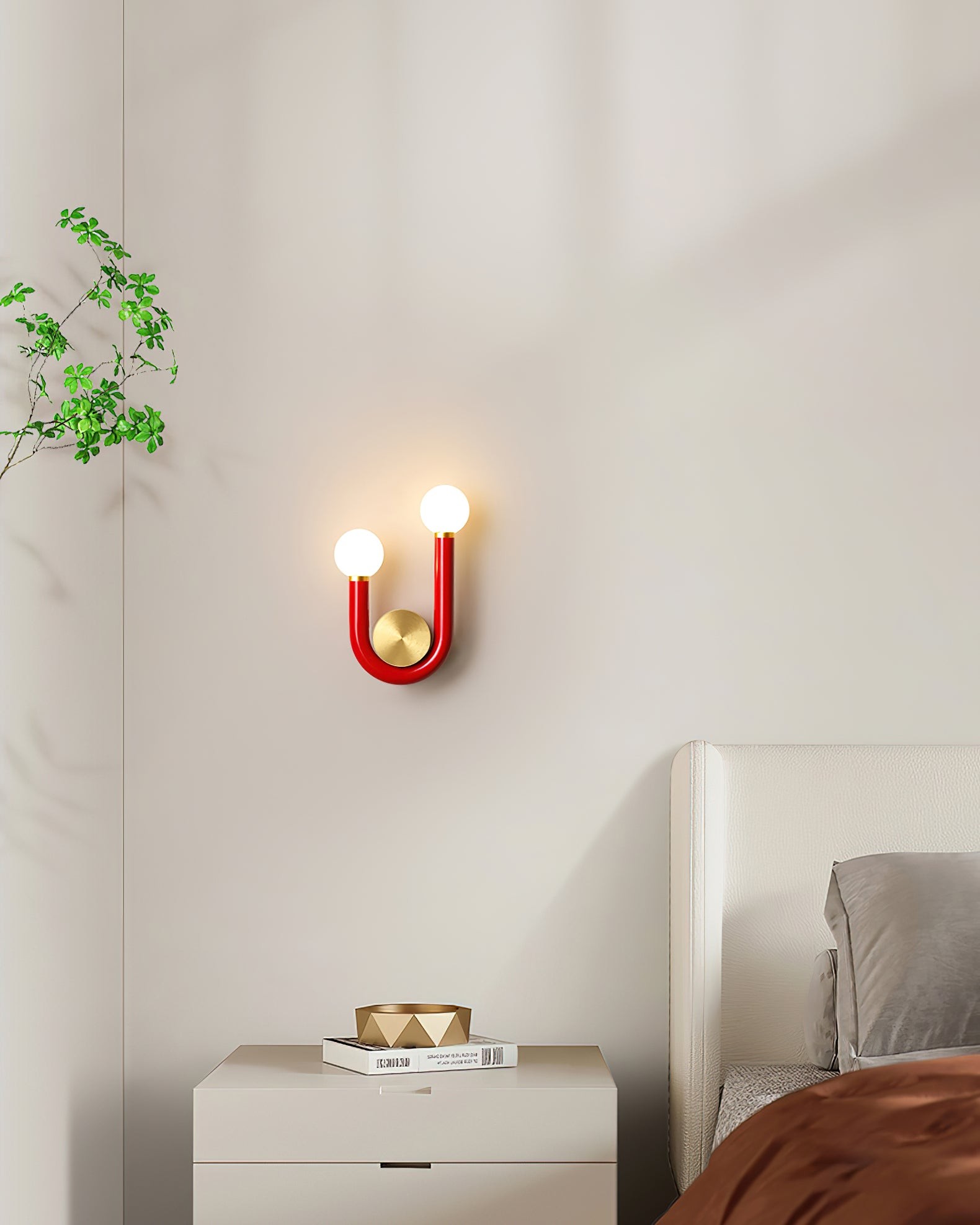 Creatieve U-vormige dubbele kop wandlamp HL894