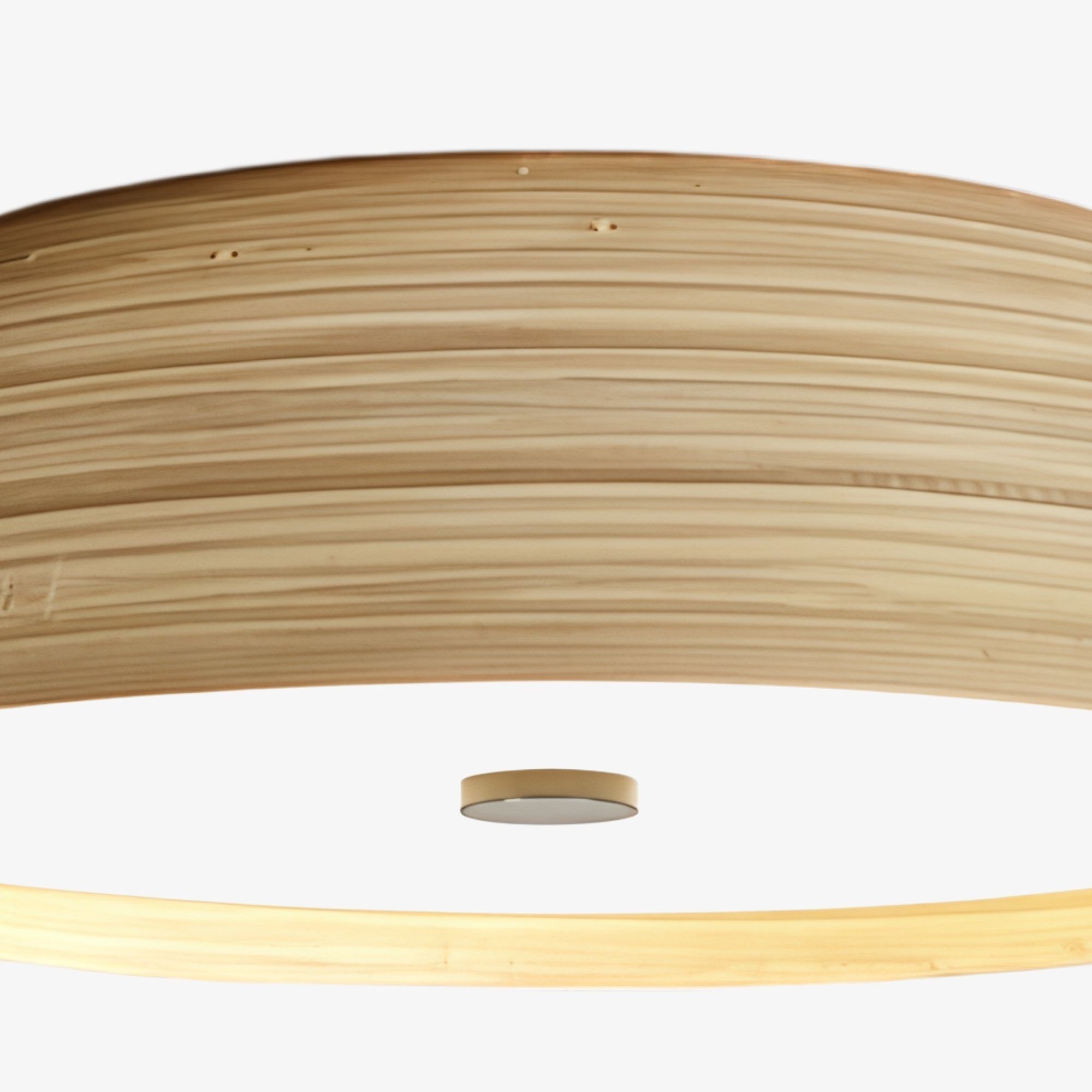 Bambori plafondlamp in Japandi-stijl met bamboestructuur - Natuurlijke accentverlichting voor de woonkamer HL2452