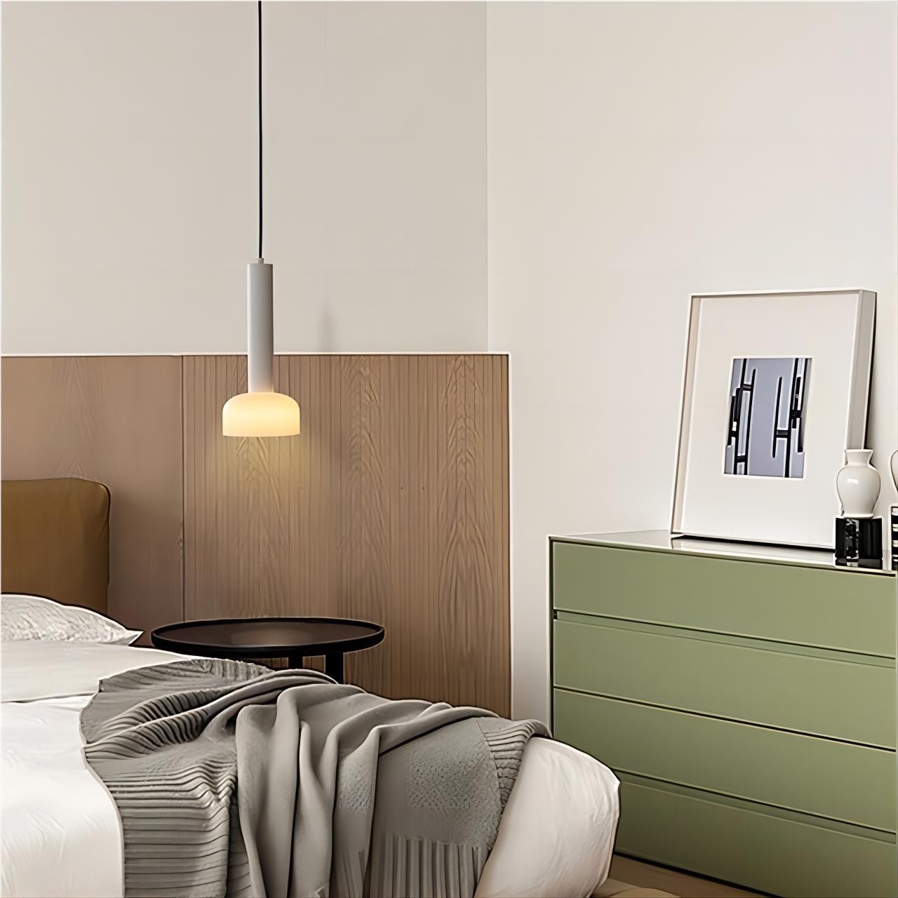 Eigentijdse Design Italiaanse Glazen Cilinder Hanglamp HL92