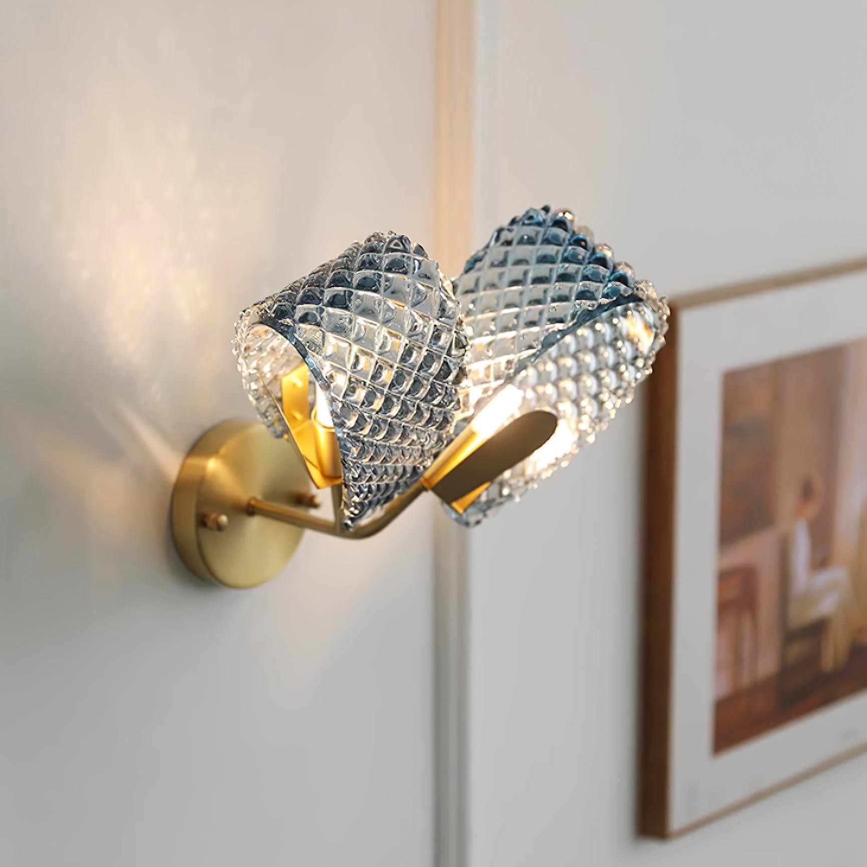 Creatieve Licht Luxe Blauwe Lint Wandlamp HL381