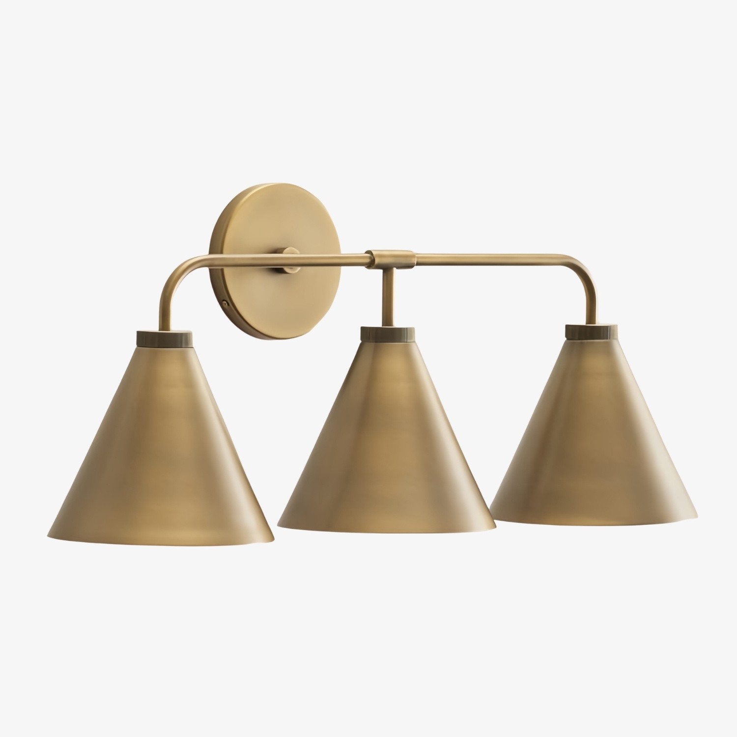 Korvi Iron Taps Toelopende Wandlamp - Wandarmatuur in Zwart of Messing HL1426