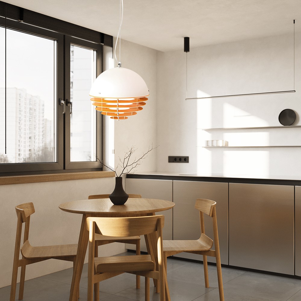 Moderne Bauhaus Sunset Atmosphere Bolvormige Hanglamp HL1002
