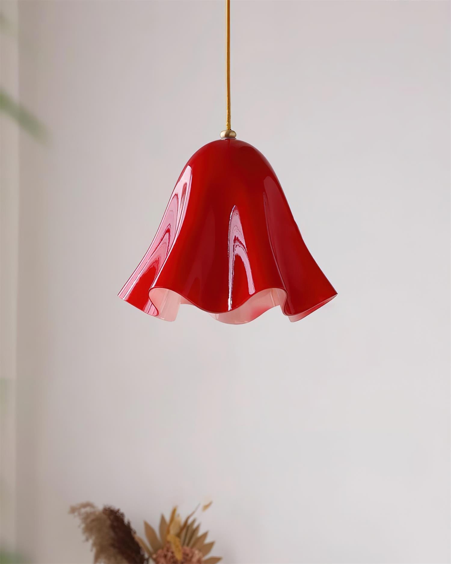 Bellina Artistieke Glazen Hanglamp - Moderne Bloei Geïnspireerde Hangende Plafondlamp HL1641
