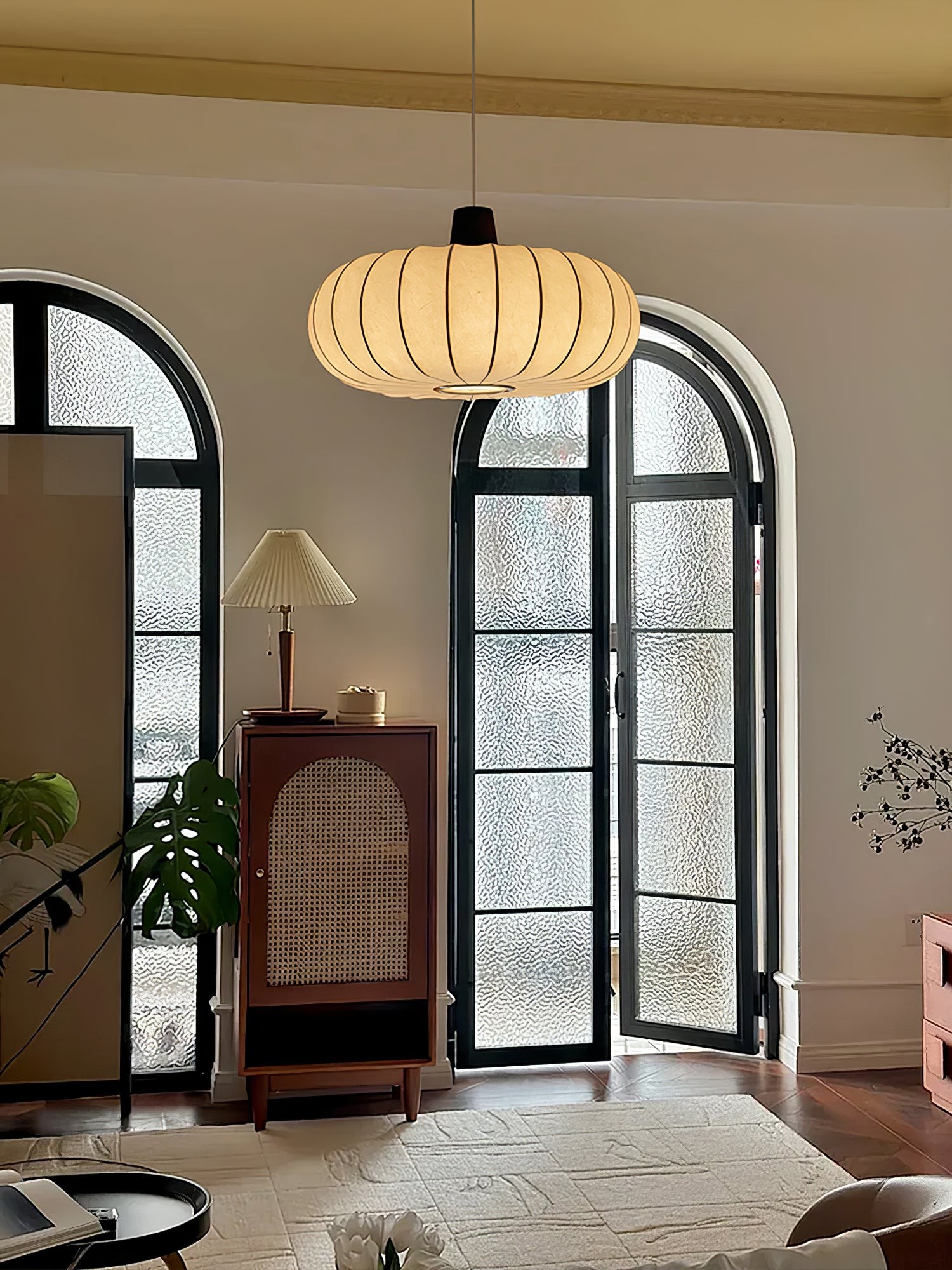 Klassieke zijden lantaarn hanglamp HL740