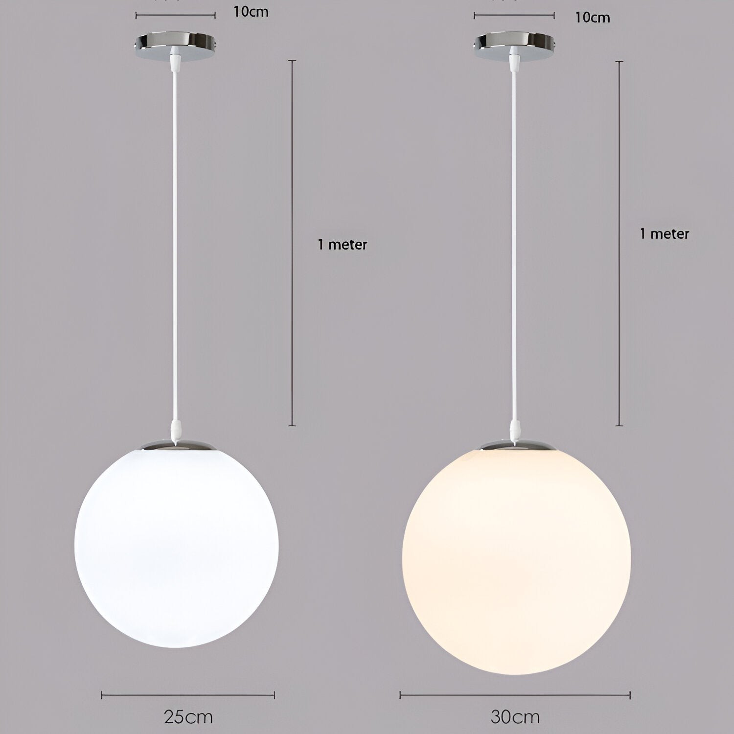 Nordic Globe Melkachtig Glazen Hanglamp HL1314