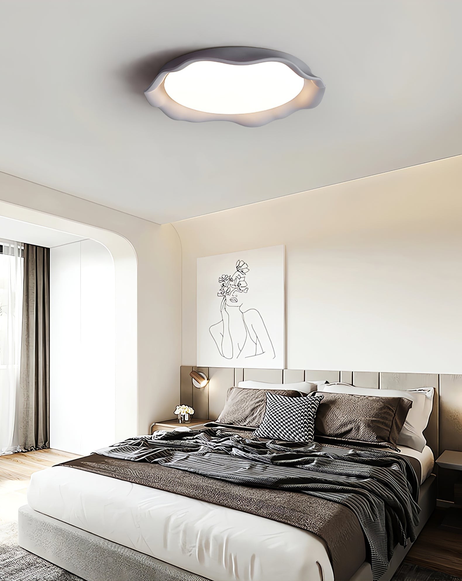 Aera Microcement Plafondlamp HL2933