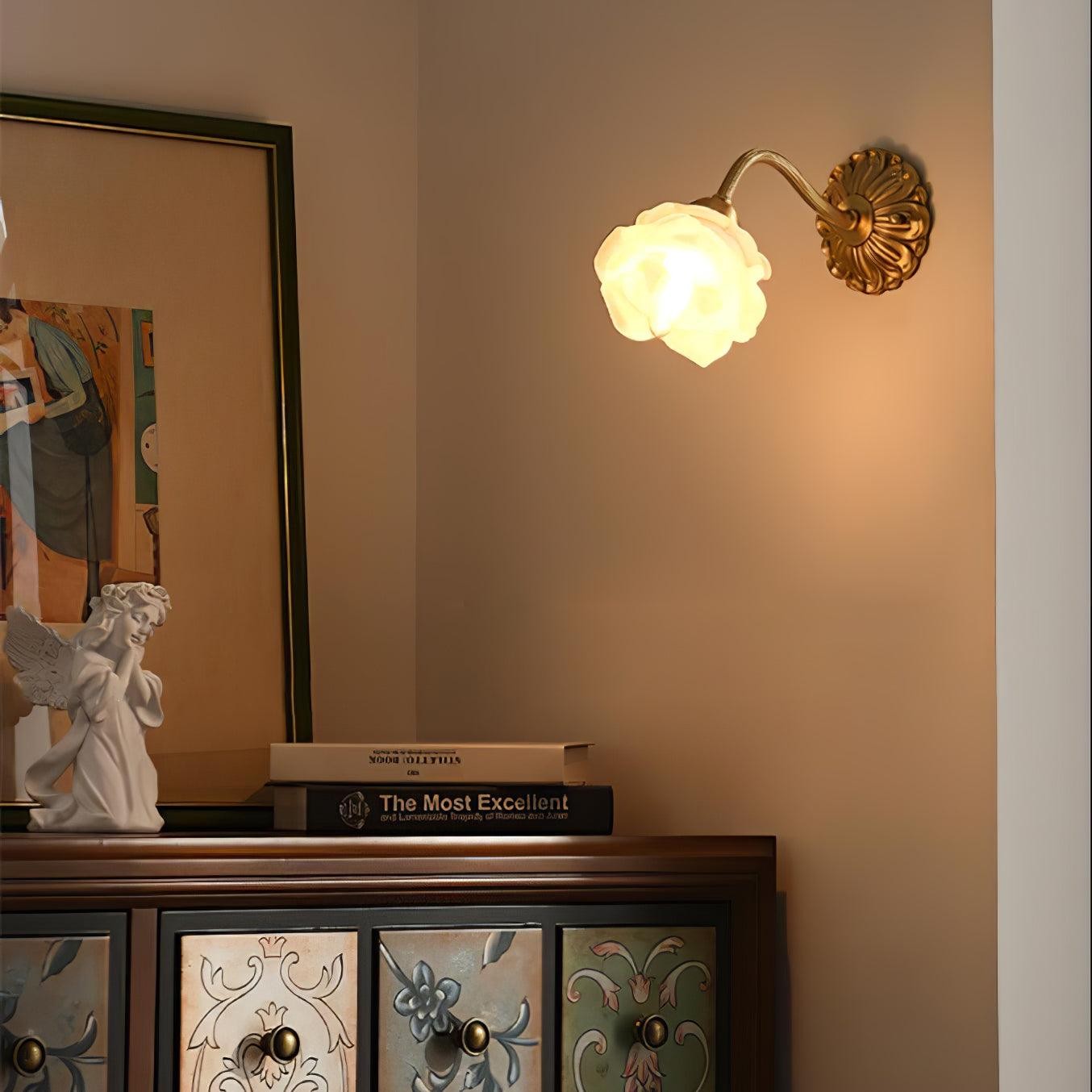 Messing Rozen Wandlamp HL394