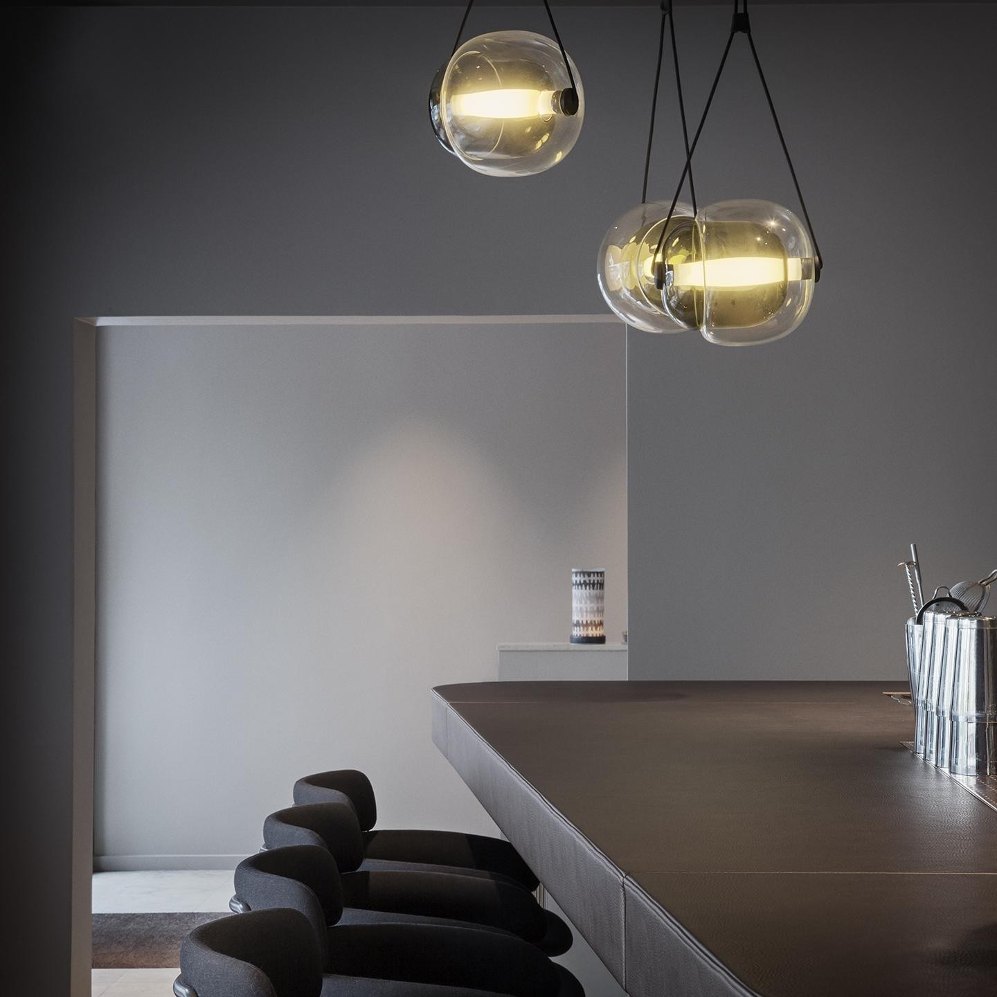 LED Capsula Hanglamp Gekleurd Glas
