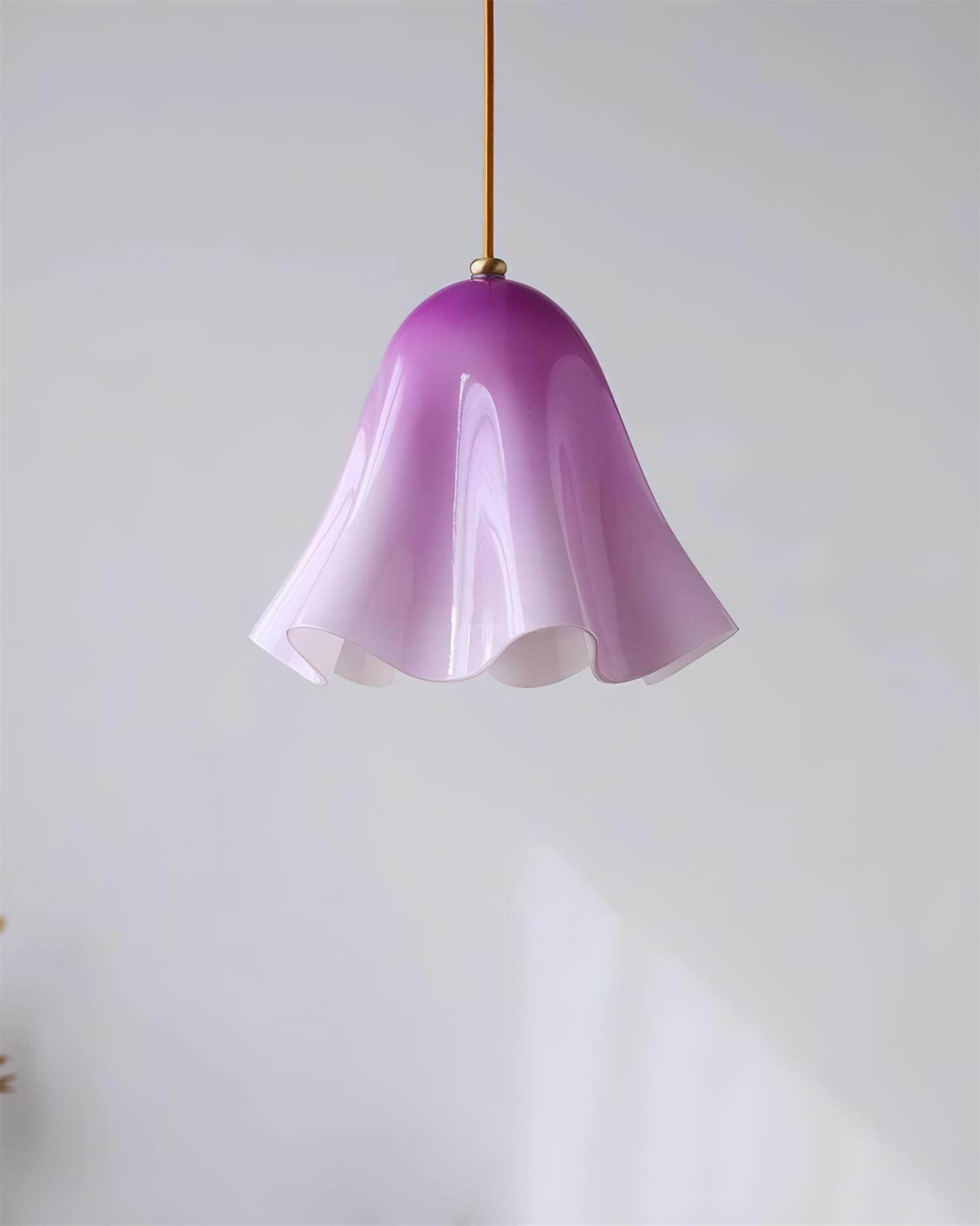 Bellina Artistieke Glazen Hanglamp - Moderne Bloei Geïnspireerde Hangende Plafondlamp HL1641