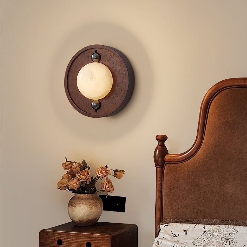 Bezel alabaster wandlamp HL2946