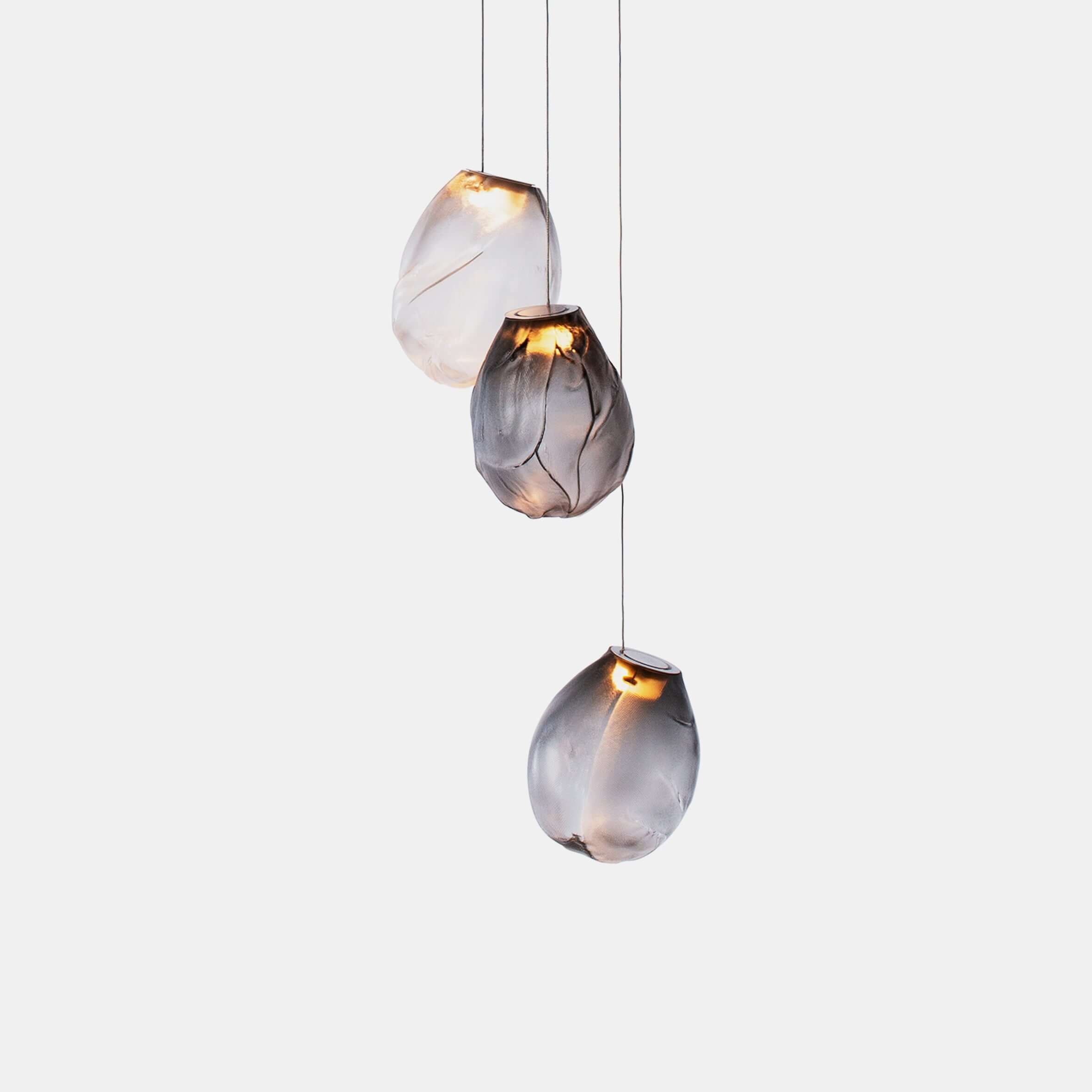Hanglamp van geblazen vloeistofglas HL1304