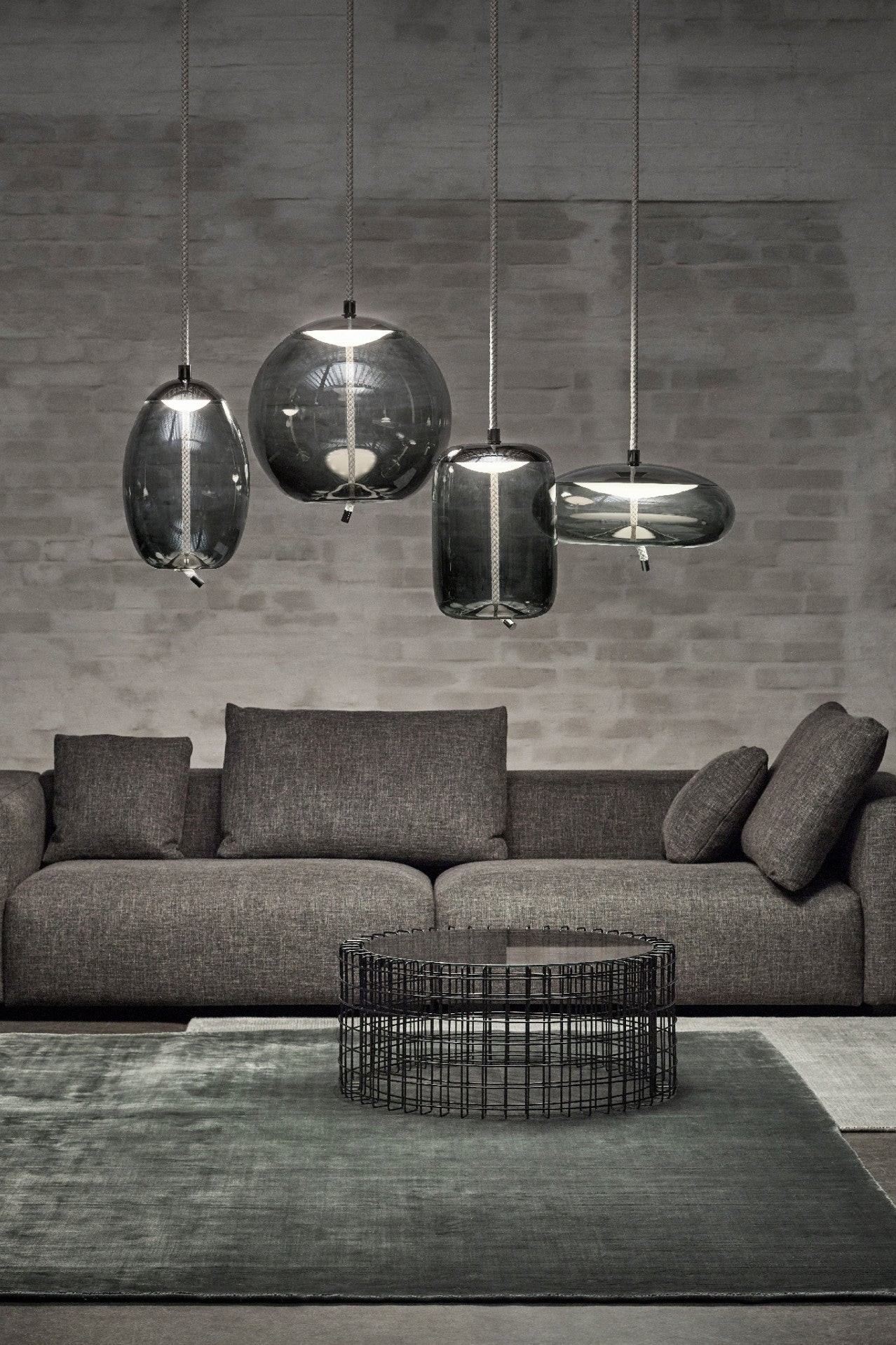 Moderne geblazen glazen hanglampen HL1198