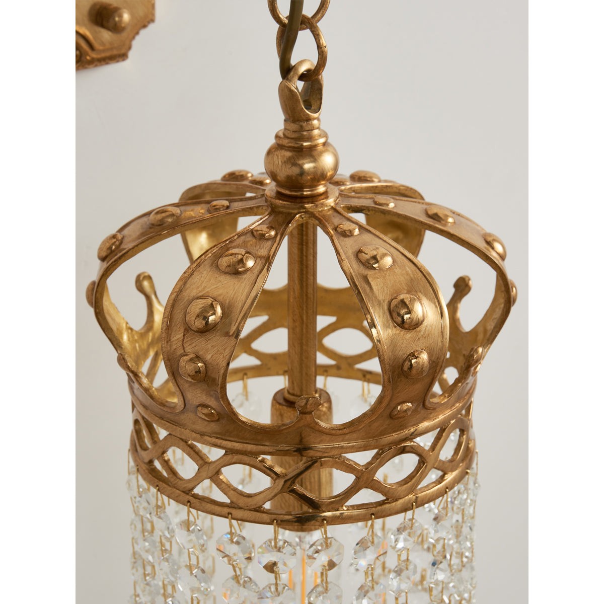 Timon messing kroon wandlamp HL3298