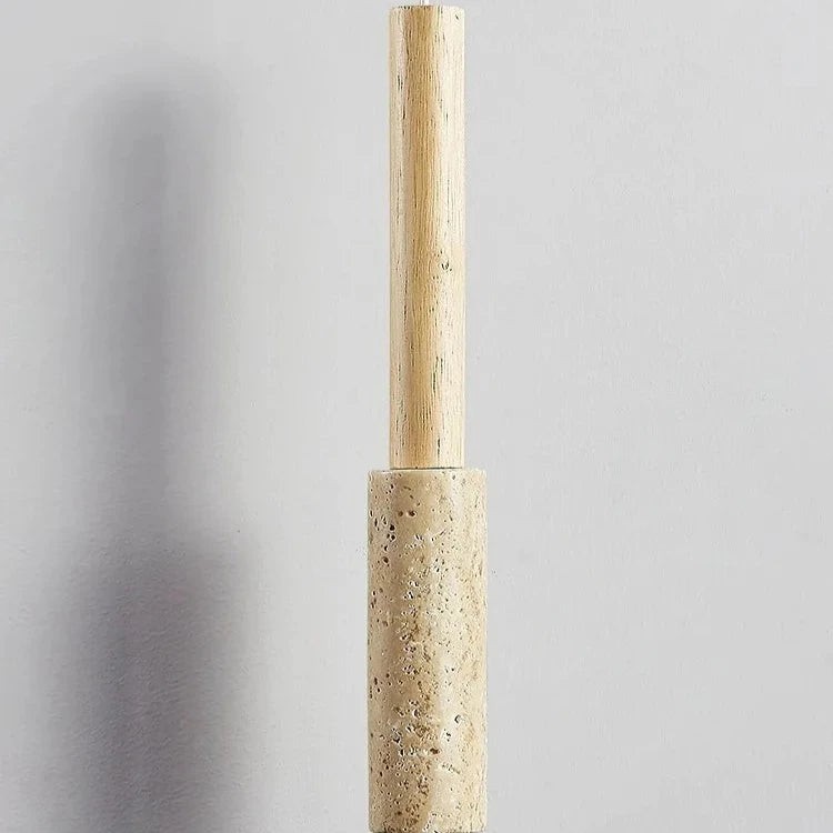 Crème travertin hanglamp met lange buis HL3485