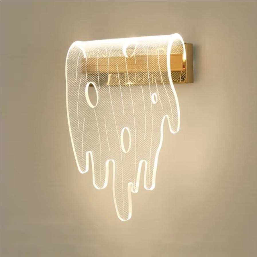 Heldere acryl onregelmatige blad wandlamp HL120