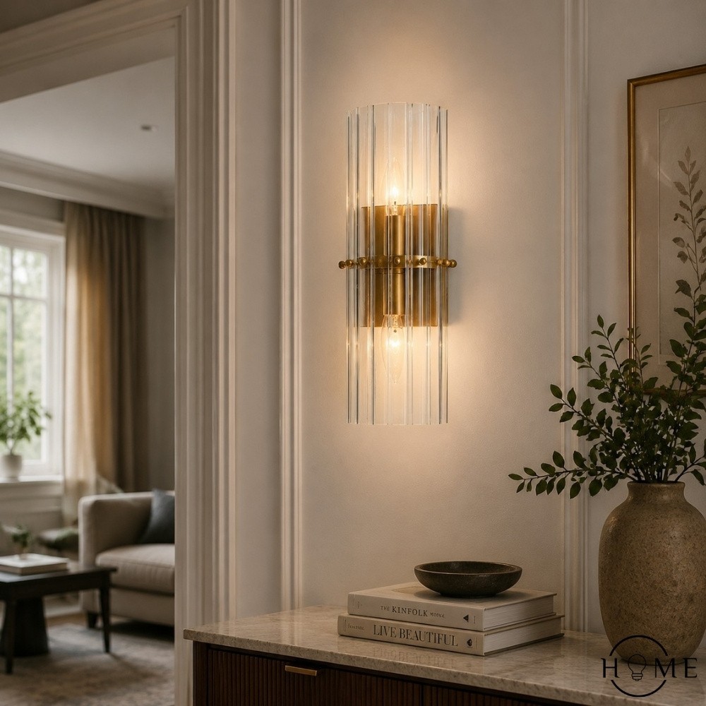 Lumora Crystal Wandlamp – Elegante Verlichting voor Hal en Slaapkamer HL1590