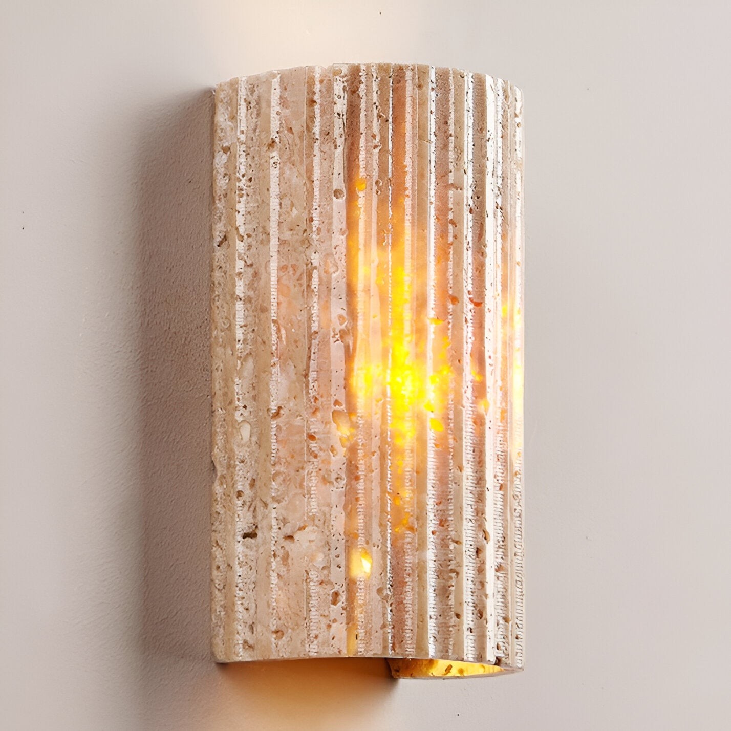 Solaro Travertine Tuin Buiten Wandlamp HL1282