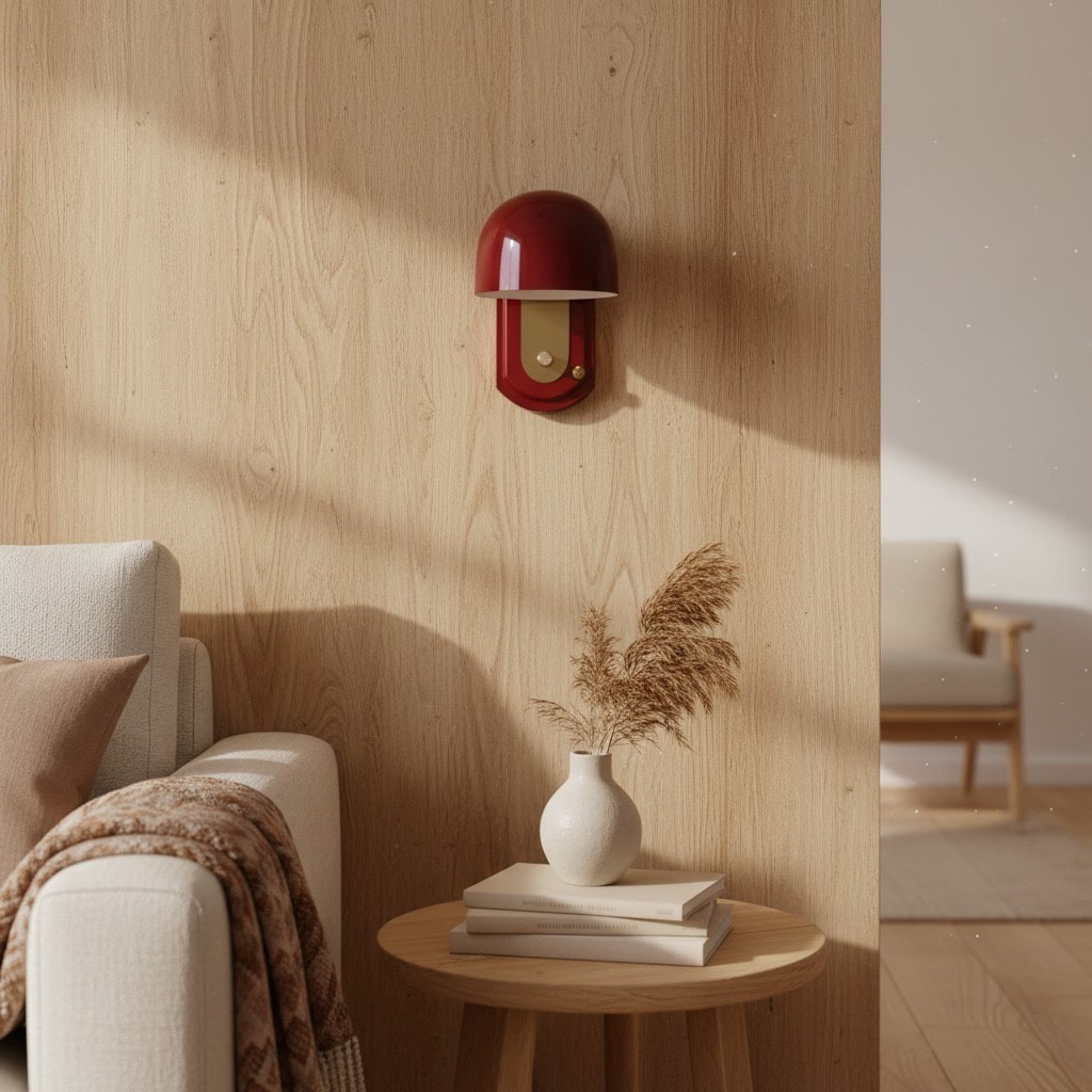 Livessa Moderne Wandlamp – Sculpturale Wandlamp met Glazen Kap voor Slaapkamer of Woonkamer HL2330