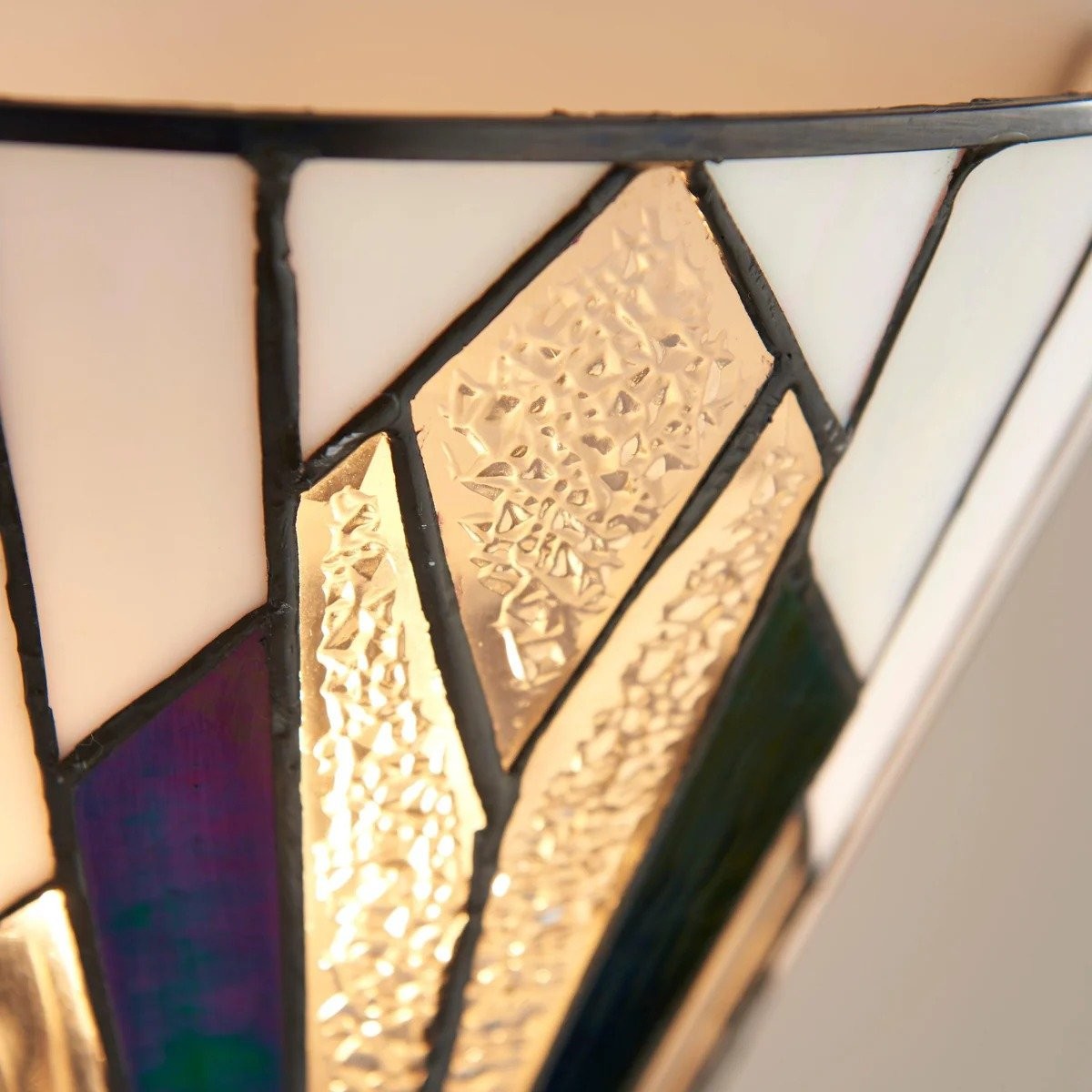 TiffStar wandlamp - Vintage glas-in-lood voor gangen en slaapkamers HL2026