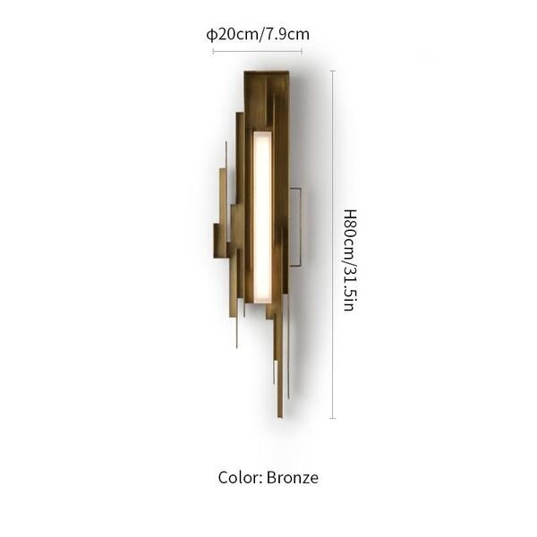 Schans gebeeldhouwde wandlamp