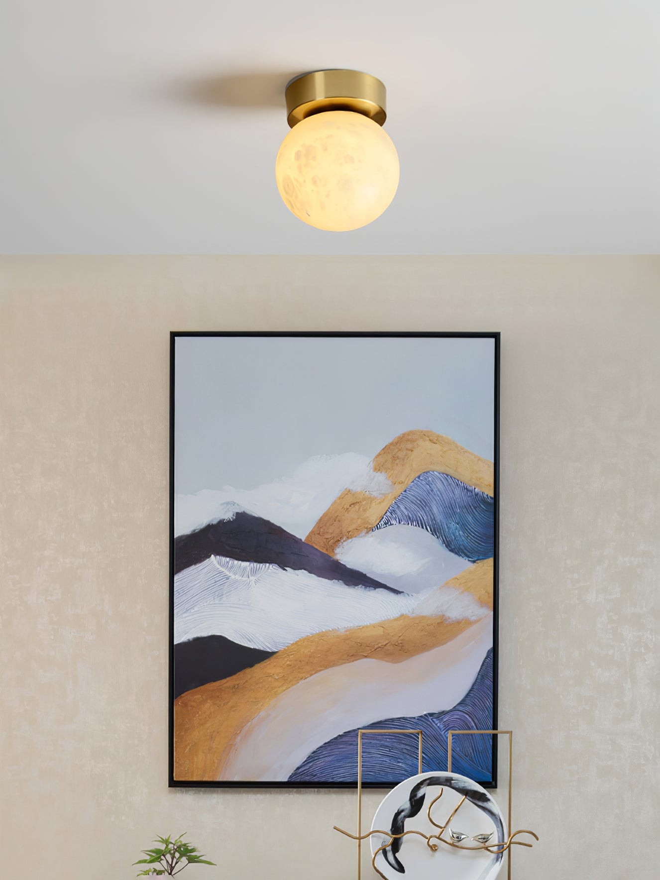 Maan Albast Plafondlamp HL685