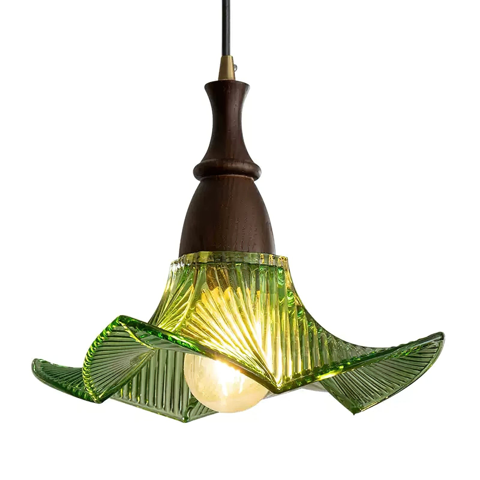 Lila glazen hanglamp HL2598