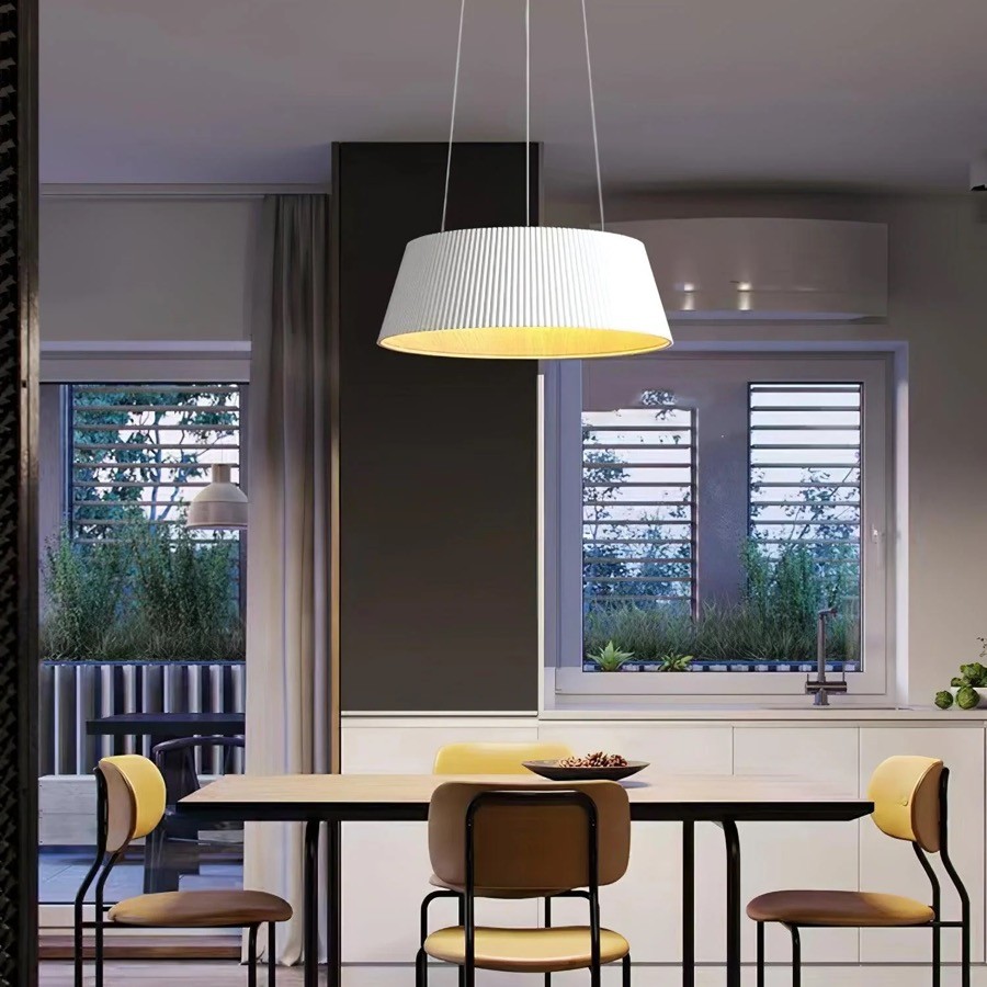 Moderne Geribbelde Ronde Hanglamp HL264