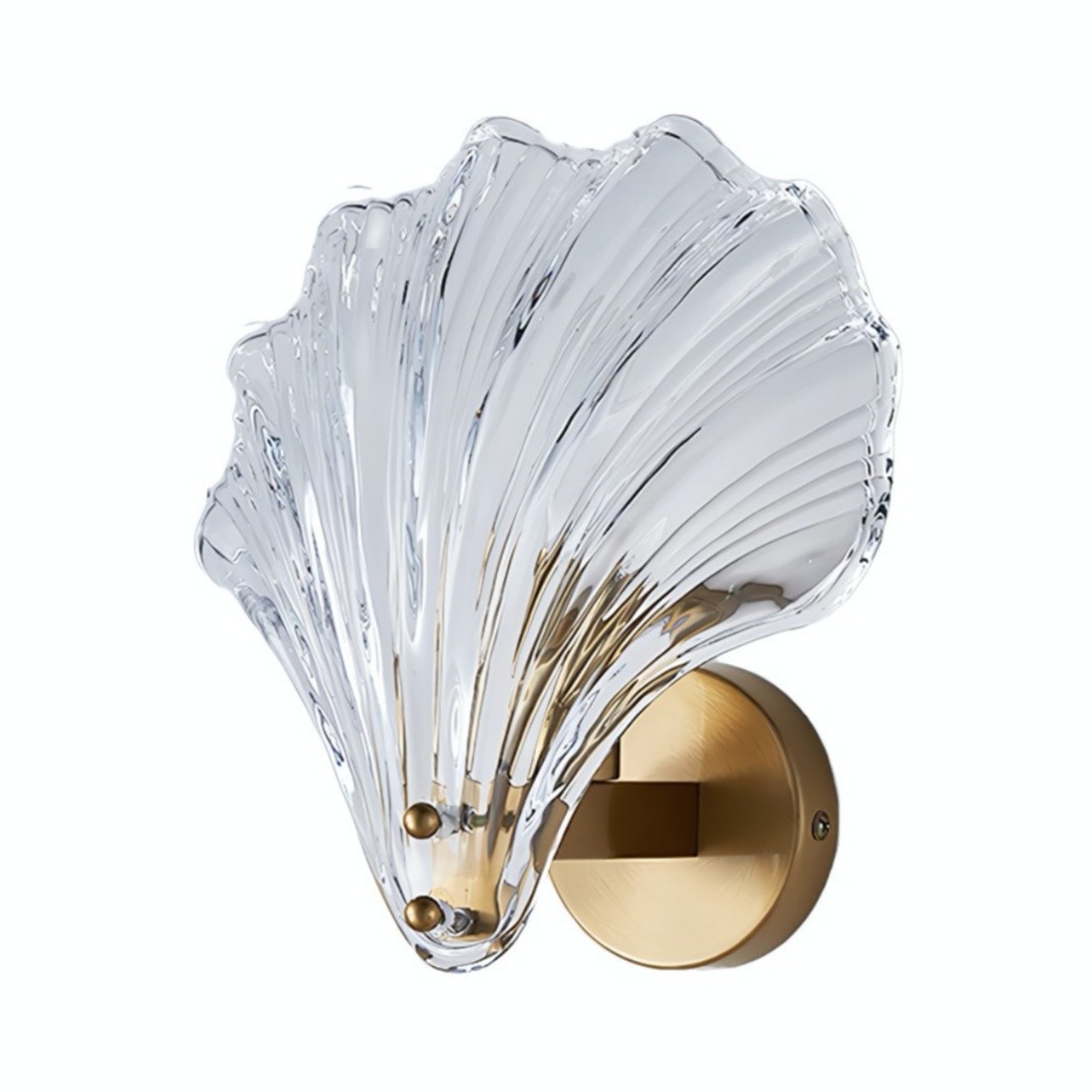 Moderne glazen design wandlamp in schelpvorm HL61