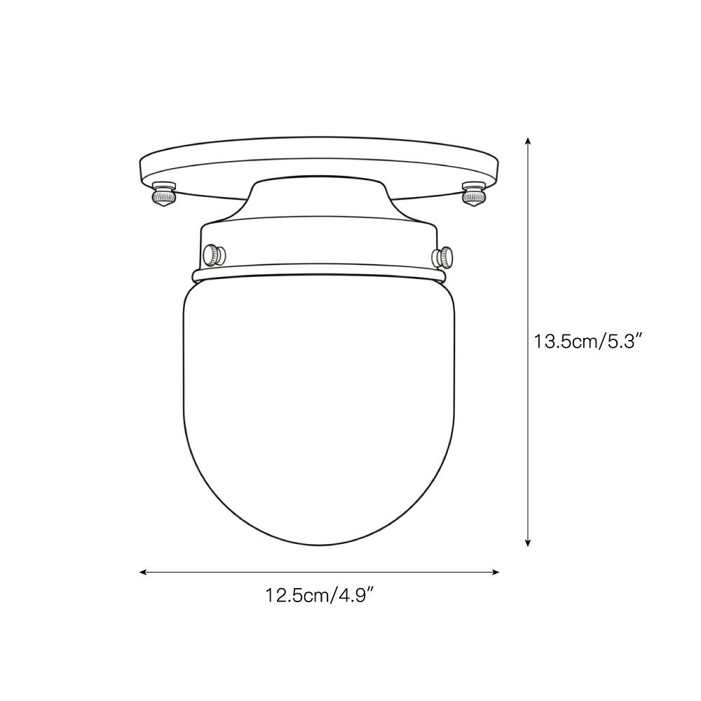 Bolvormige plafondlamp HL3308