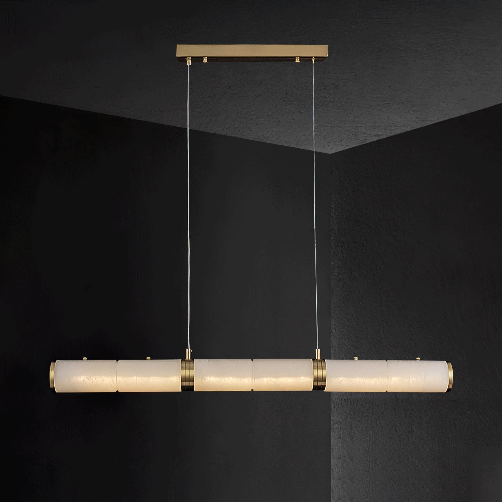 Luxe albasten balken hanglamp HL345