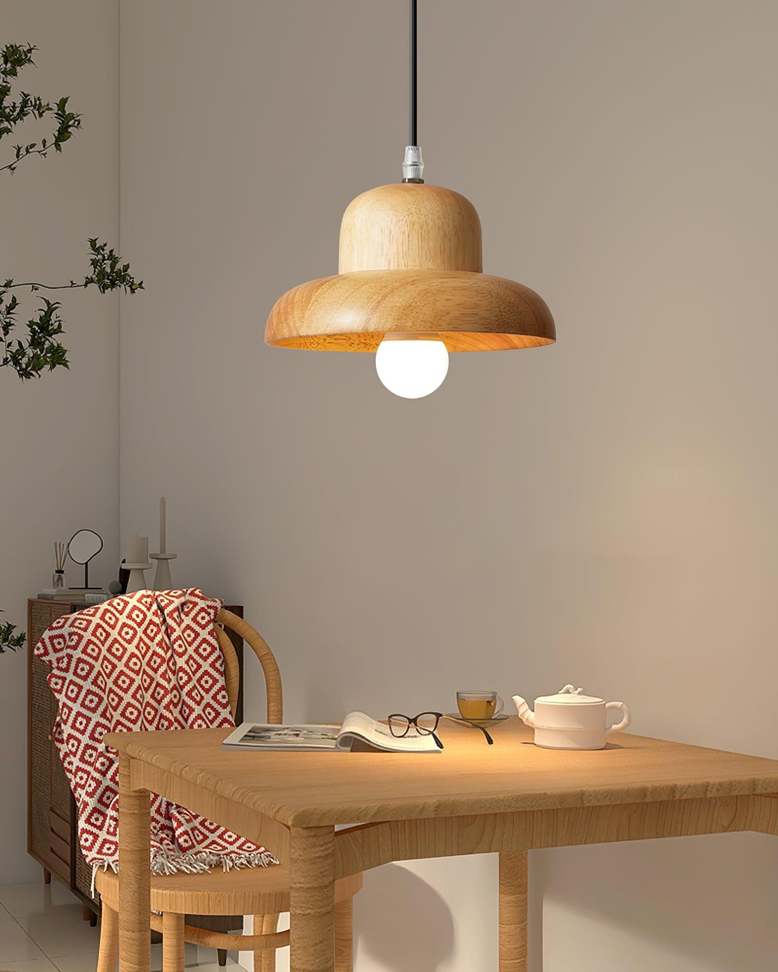Houten Hoed Hanglamp HL919