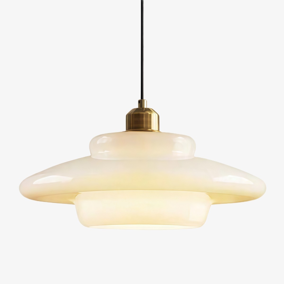 Art Deco Glazen Hanglamp - Elegante Sculpturale Hanglamp Voor Eetkamer en Keuken HL190