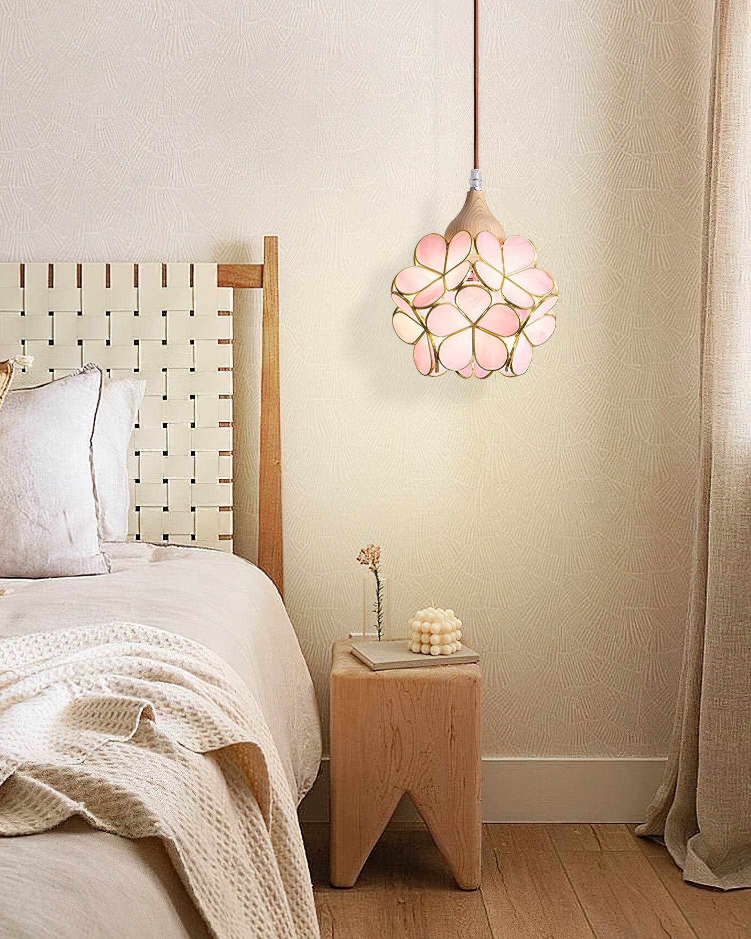 Franse creatieve pastorale stijl bloemen hanglamp HL595