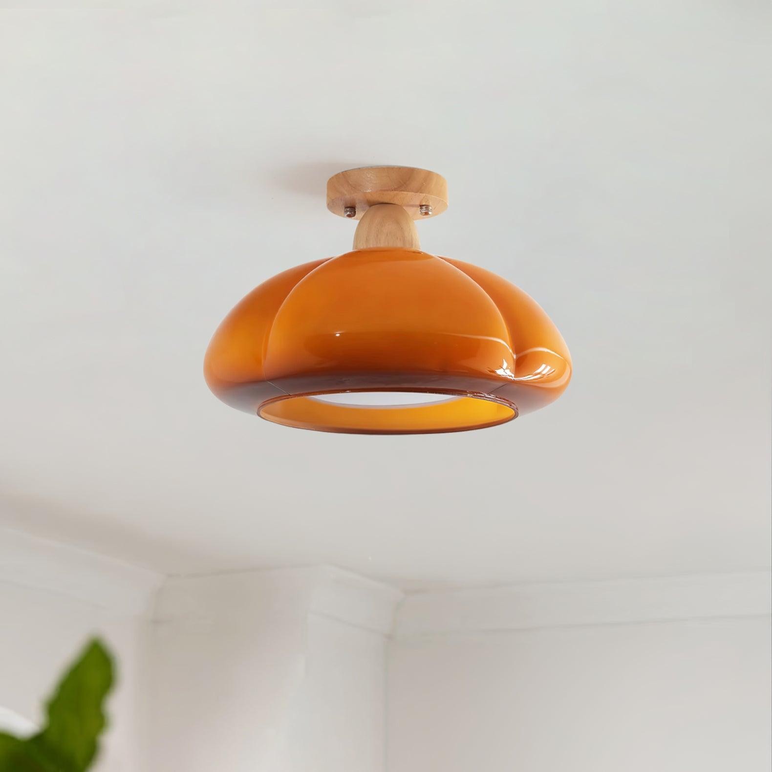 Pompoen Glazen Plafondlamp Voor Keuken HL493