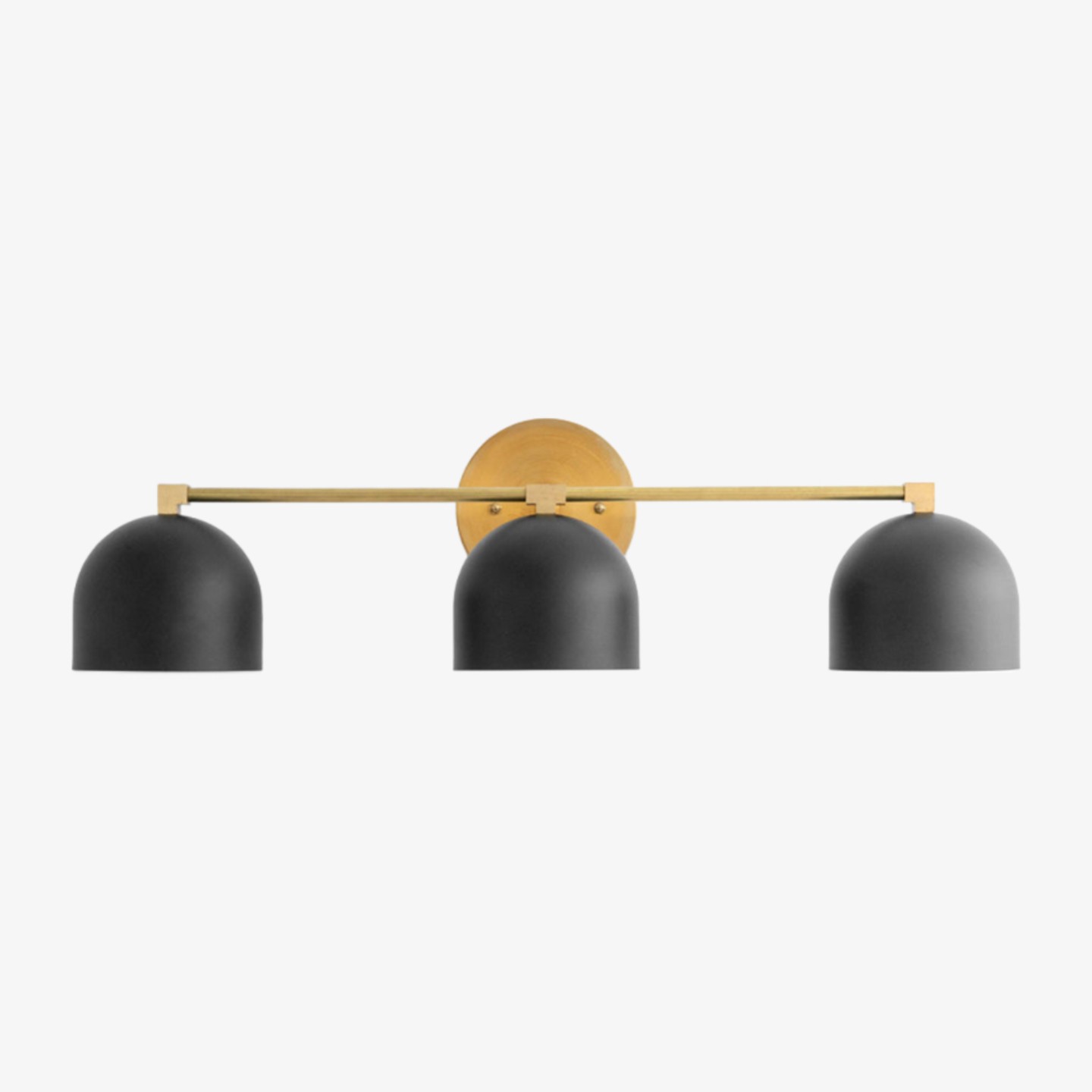 Metio Dome Mid-Century Diepe Bolvormige Kaptafellamp - Messing Wandlamp HL1774