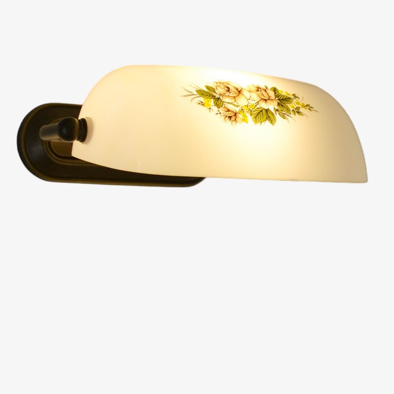 TF Tivanny Wandlamp met bloemenmotief en glas-in-lood - Tiffany-geïnspireerde wandlamp voor slaapkamer of hal HL3546