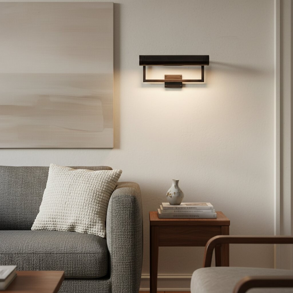 Aurix Schilderijlamp – Strakke, slanke wandlamp met metalen afwerking voor woonkamers en galerijen HL2376