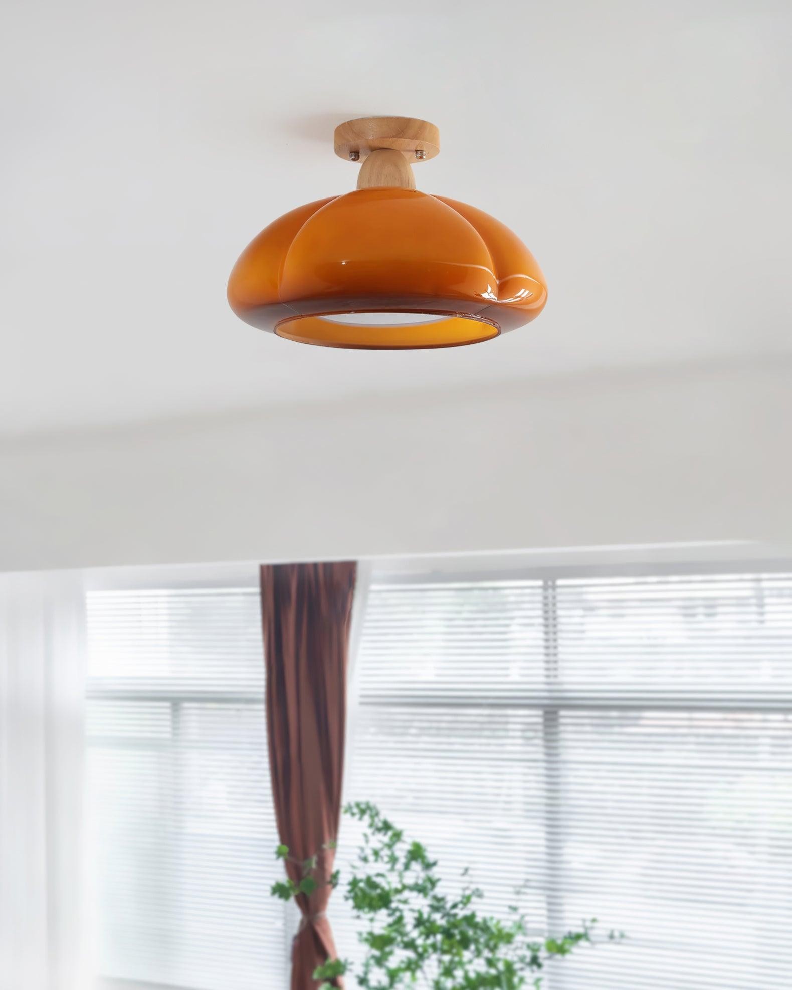 Pompoen Glazen Plafondlamp Voor Keuken HL493