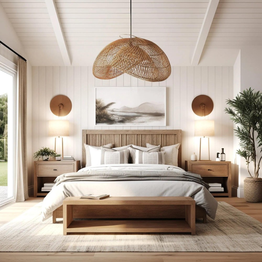 De verleidelijke rotan-essentie van de Wabi-Sabi hanglamp HL3385