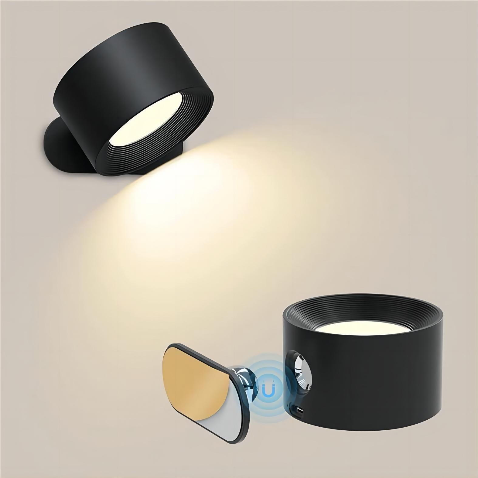 Draaibare USB Oplaadbare LED Wandlamp HL136